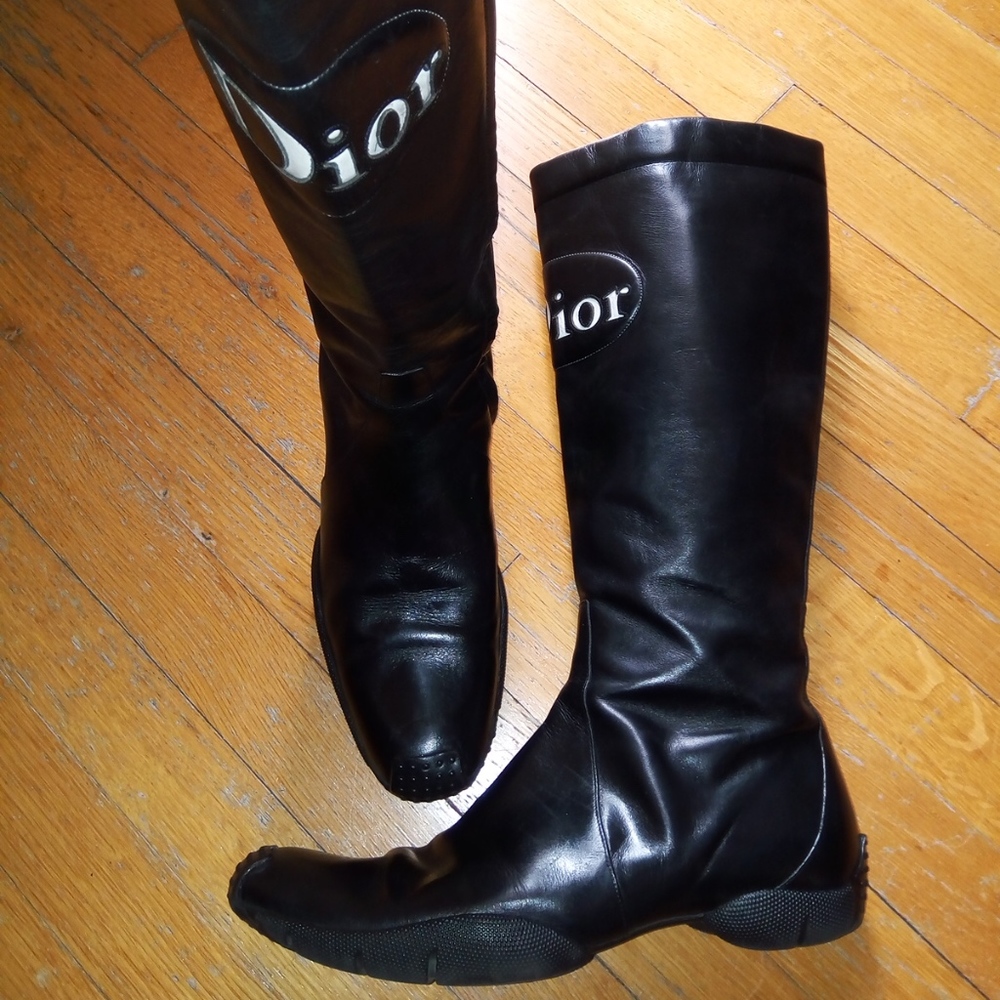 Rarely Worn Leather "Christian Dior Boots: - Picture 2 of 5